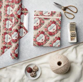 Valentine's Day Design with Roses and Hearts