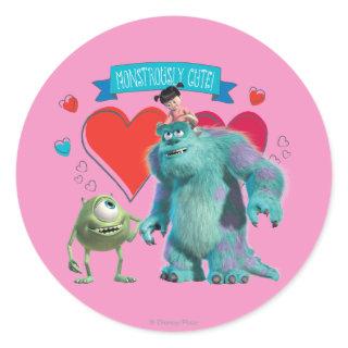 Valentine's Day - Monsters Inc. Classic Round Sticker