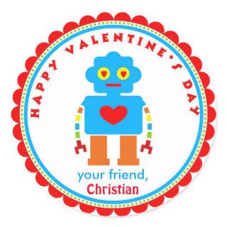 Valentine's Day Stickers Robot Stickers