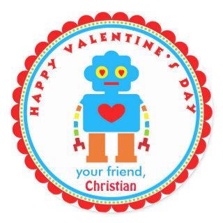 Valentine's Day Stickers Robot Stickers