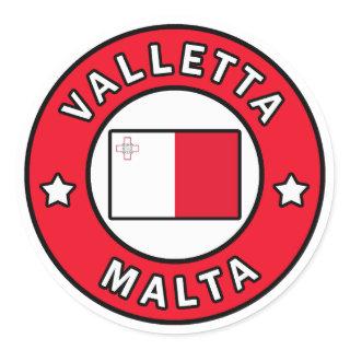 Valletta Malta Classic Round Sticker