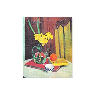 Vallotton - Jug with Yellow Daffodils Canvas Print