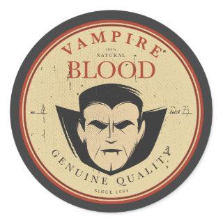 Vampire Blood Vintage Halloween Label