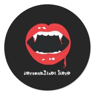 Vampire Teeth Halloween Dracula Fangs Sticker
