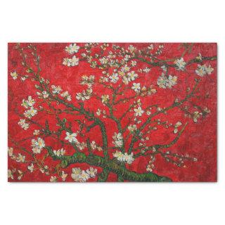 Van Gogh Almond Blossoms Red Tissue Paper