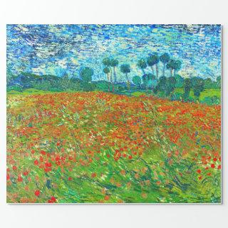 VAN GOGH FIELD WITH POPPIES DECOUPAGE