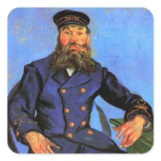 Van Gogh, Portrait of the Postman Joseph Roulin Square Sticker