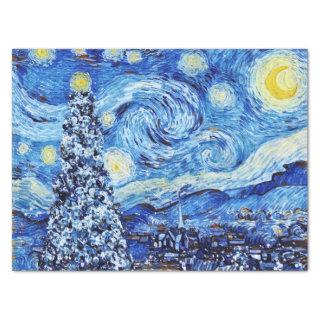 Van Gogh - The Starry Night - White Christmas Tiss Tissue Paper