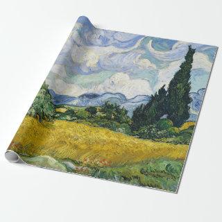 Van Gogh Wheat Field Cypresses Painting