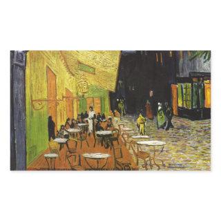 Van Gogh's Night Cafe Rectangular Sticker