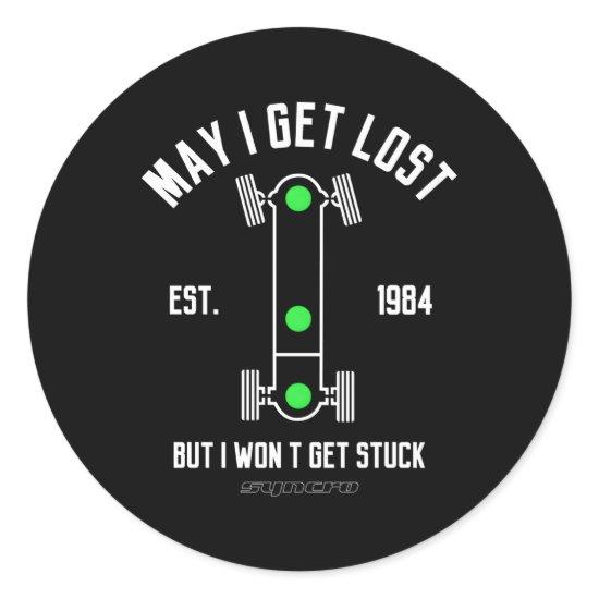 Vanagon Syncro Gear Knob 4X4 Off-Road Bus T3 Offro Classic Round Sticker
