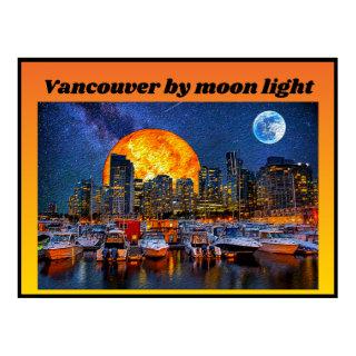 Vancouver by Moon Light Poster