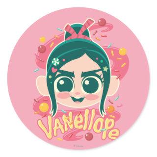 Vanellope Von Schweetz Face Classic Round Sticker