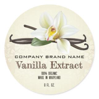 Vanilla Bean Spice Classic Round Sticker