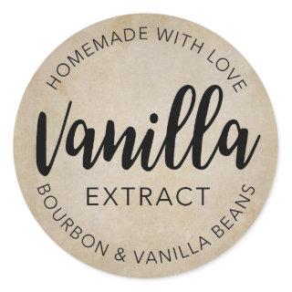 Vanilla Extract VE001_04rd Classic Round Sticker