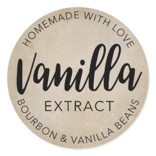 Vanilla Extract VE001_04rd Classic Round Sticker