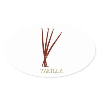 vanilla oval sticker