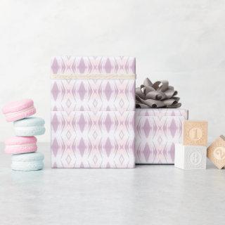 Vanilla white pink lavender geometric art design