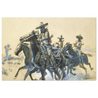 “Vaqueros” Western Art by Charles M Russell Tissue Paper