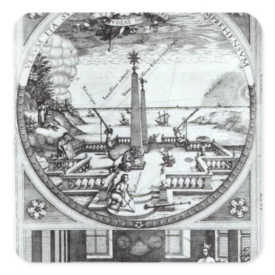 Various methods of observing sunspots square sticker
