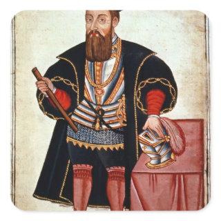 Vasco da Gama , illustration Square Sticker
