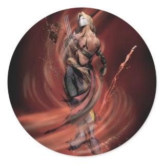 Vega Standing Classic Round Sticker