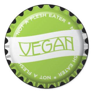 Vegan Bottlecap Classic Round Sticker