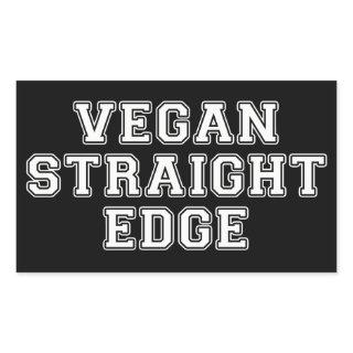 Vegan Straight Edge Rectangular Sticker