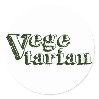 Vegetarian Classic Round Sticker