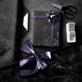 Velvety Onyx Damask | Black Vampy Grunge Baroque