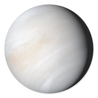 Venus with clouds classic round sticker