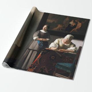 Vermeer - Lady Writing a Letter with her Maid