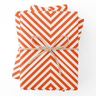 Vermillion Diamond Chevron  Sheets