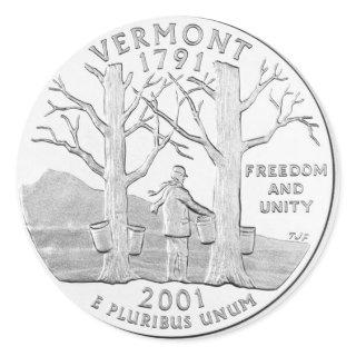 Vermont Classic Round Sticker