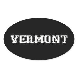 Vermont Oval Sticker