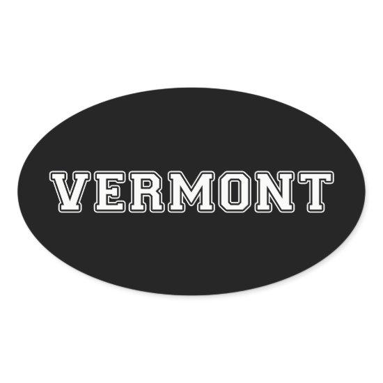 Vermont Oval Sticker