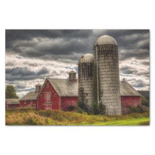 Vermont Red Barns and Silos Tissue Paper