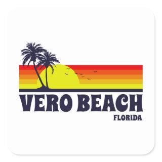 Vero Beach Florida Square Sticker