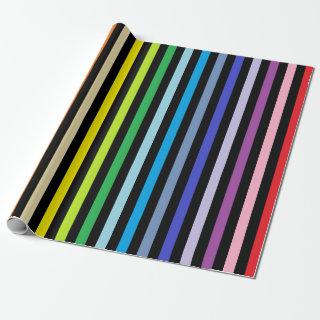 Vertical Broader Spectrum Rainbow and Black Stripe