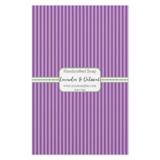 Vertical Stripe Lavendar Soap Wrap Paper Sheet
