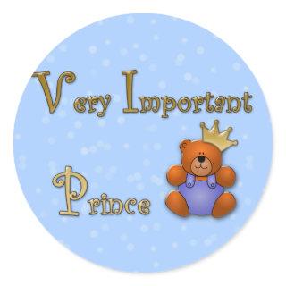 Very Important Prince - papershop Classic Round Sticker
