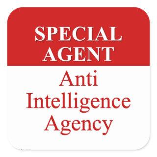 Very Special Secret Agent (3) Square Sticker