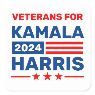 Veterans for Kamala Harris 2024 Election Stickers