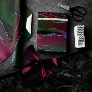 Vibrant Agate | Rich Pink and Green Jewel Tone