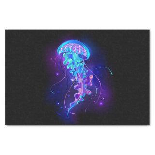 Vibrant Color Glowing Jellyfish Tissue Paper