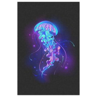 Vibrant Color Glowing Jellyfish Tissue Paper