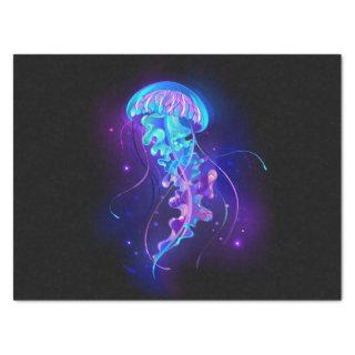 Vibrant Color Glowing Jellyfish Tissue Paper