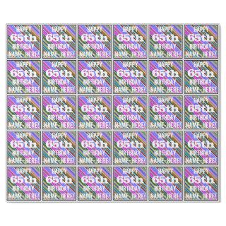 Vibrant, Colorful 65th Birthday + Custom Name