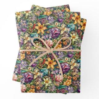 Vibrant Vintage Style Spring Florals  Sheets