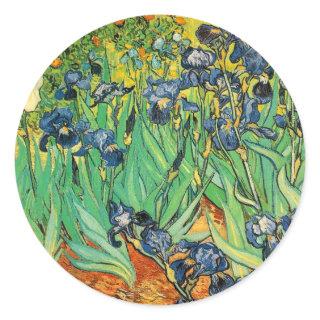 Vicent van Gogh, Irises Classic Round Sticker